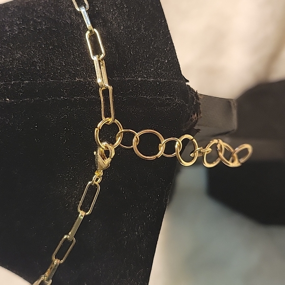 Authentic Louis Vuitton brass grommet circle Charm on a necklace - Picture 4 of 4